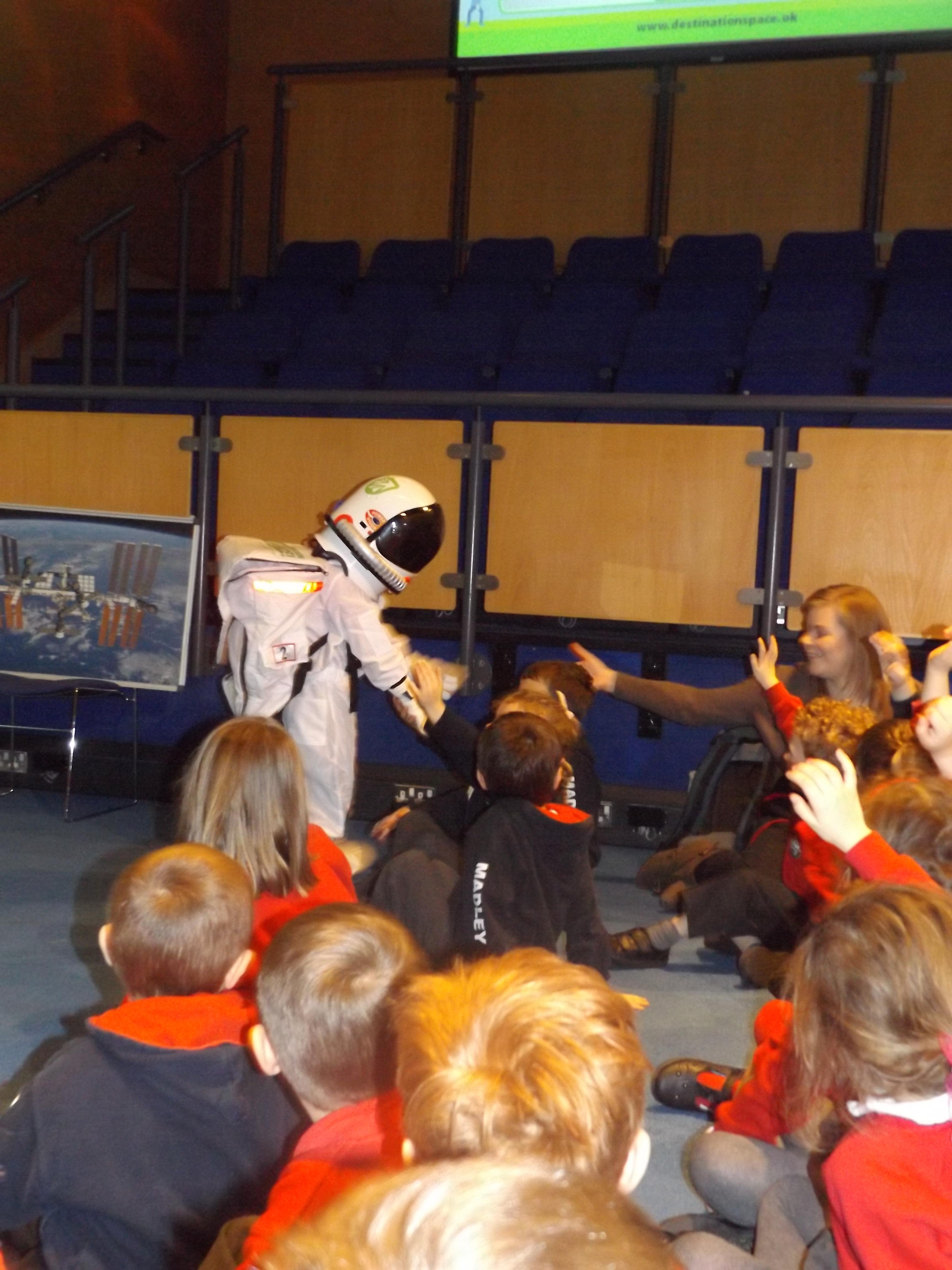 Our Madley astronaut on his first mission. 